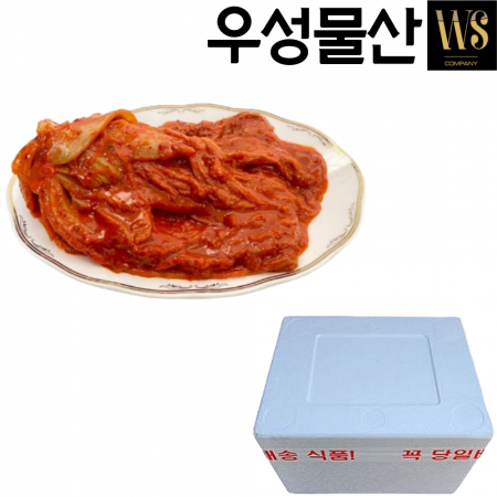 중국산 볶음김치 찜용볶음김치(포기) 10kg 아이스박스포장 이미지