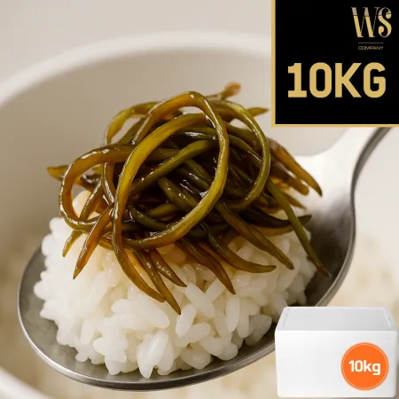 베트남산 마늘쫑 채 장아찌 10kg 벌크포장 아이스박스  이미지