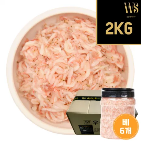 우성물산 베트남 새우젓(추젓) 2kg, 6통(선별) 박스포장 이미지