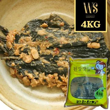 반찬단지 된장깻잎 4kg 가정용 업소용 대용량 반찬단지 밥도둑반찬