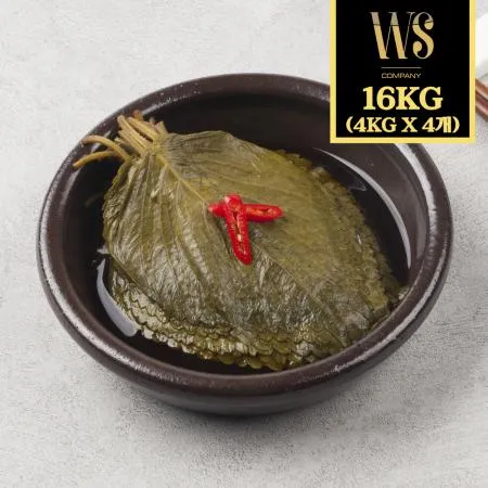 [그린이] 매실간장깻잎 4kgx4팩 대용량 업소용 기본박스