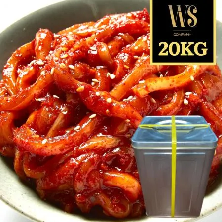 우성물산 업소용 최상급 채쓴 오징어젓갈 20kg 스티로폼포장