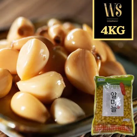 [옛한옥] 알마늘 4kg 업소용 대용량 알마늘장아찌 박스포장