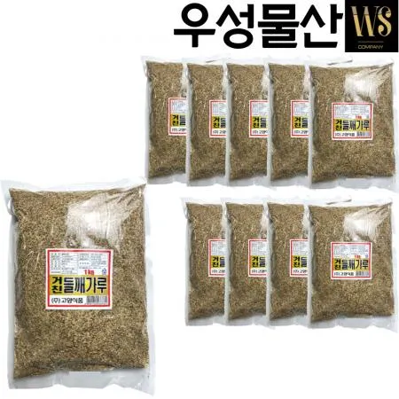 고향식품 볶음 거친 들깨가루 1kg, 10봉 고소하게 볶은 들깨가루 껍찔째 갈아넣은