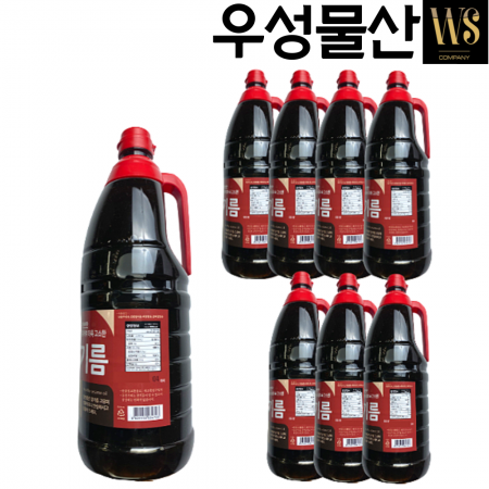고향식품 참기름골드 (깨분 100%) 1.8L*8병 고소한 진한 참기름 이미지