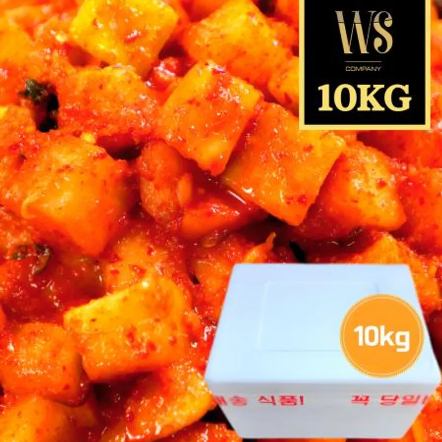 국내제조 달큰한맛 깍두기 10kg (기본아이스박스포장) 이미지