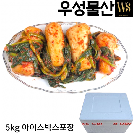 중국산 대용량 알타리김치5kg 아이스박스포장  이미지