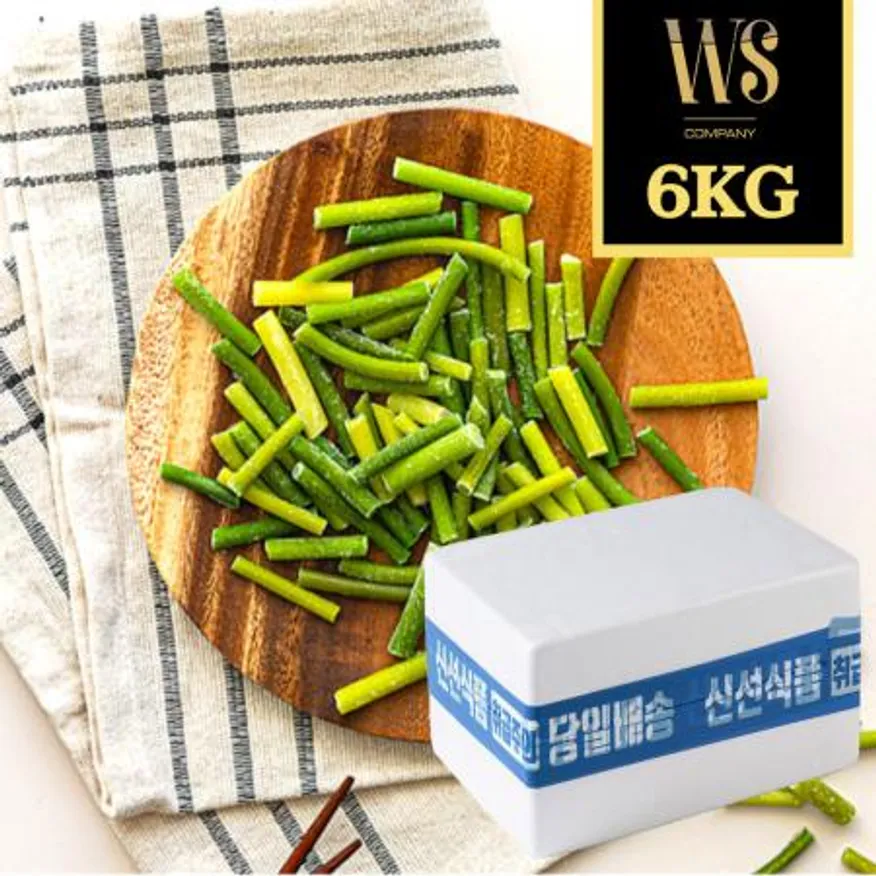 냉동야채 냉동 마늘쫑 5cm 절단 6kg 이미지