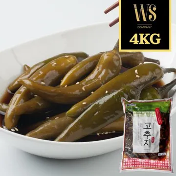 간장고추지 4kg 업소용 대용량 박스포장