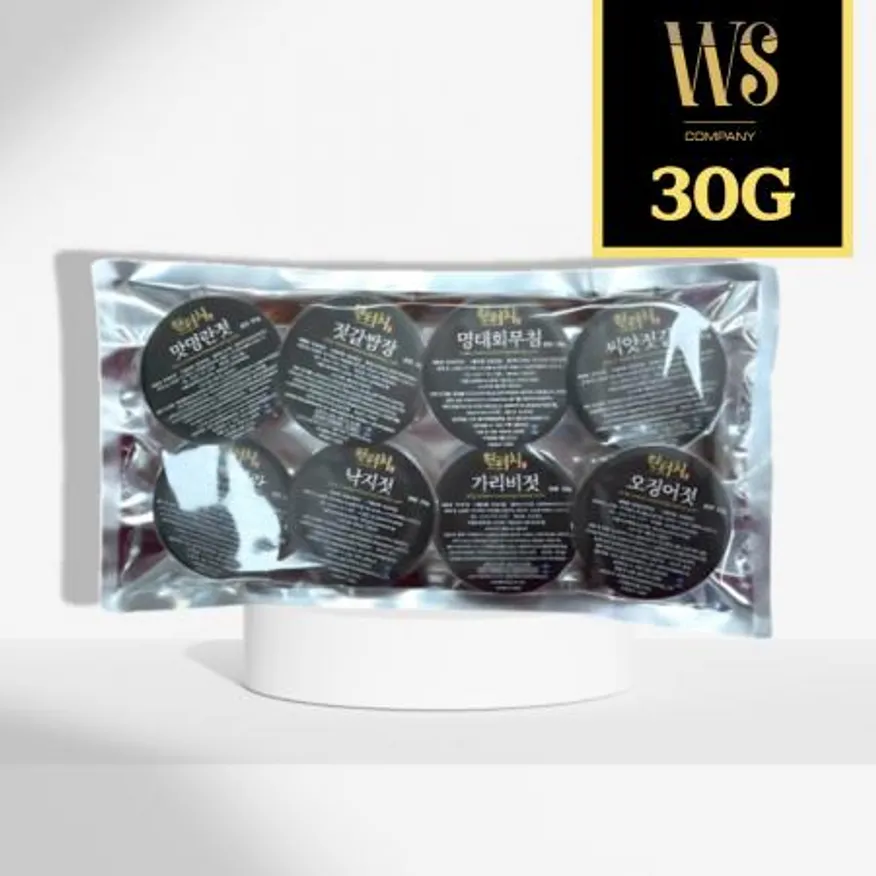 원터치젓갈 8종세트 명란2종 명태회,씨앗,가리비,낙지,오징어,갈치쌈젓 미니젓갈세트 이미지