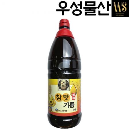 고향식품 참맛기름 실속 1.8L, 1병 맛기름 향미유 참기름대용 이미지