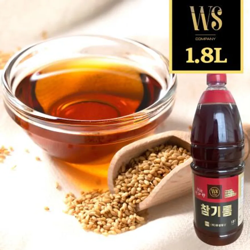 우성물산 고소한 참기름 1.8L 볶음참깨분 100% 이미지