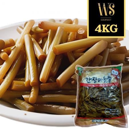반찬단지 간장마늘쫑 4kg 가정용 업소용 대용량 밥도둑반찬
