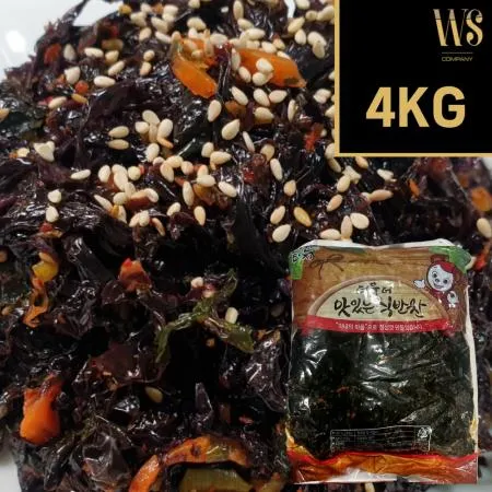 [반찬단지] 파래무침 4kg 업소용 대용량 파래반찬 파래