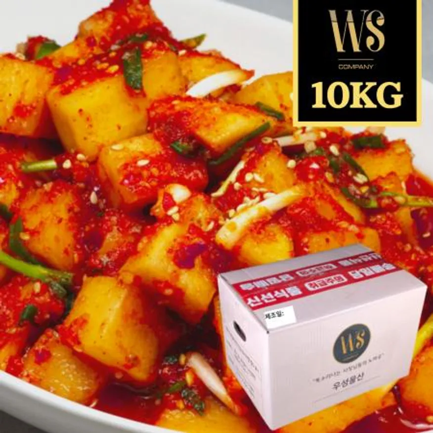 국내제조 시원한맛 깍두기 10kg 국내산무우 박스포장 이미지