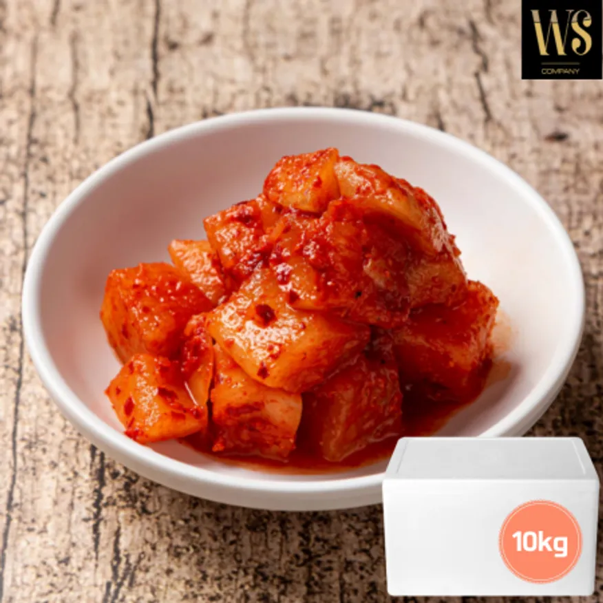 우성물산 중국산 골드 깍두기 10kg 아이스박스포장 이미지