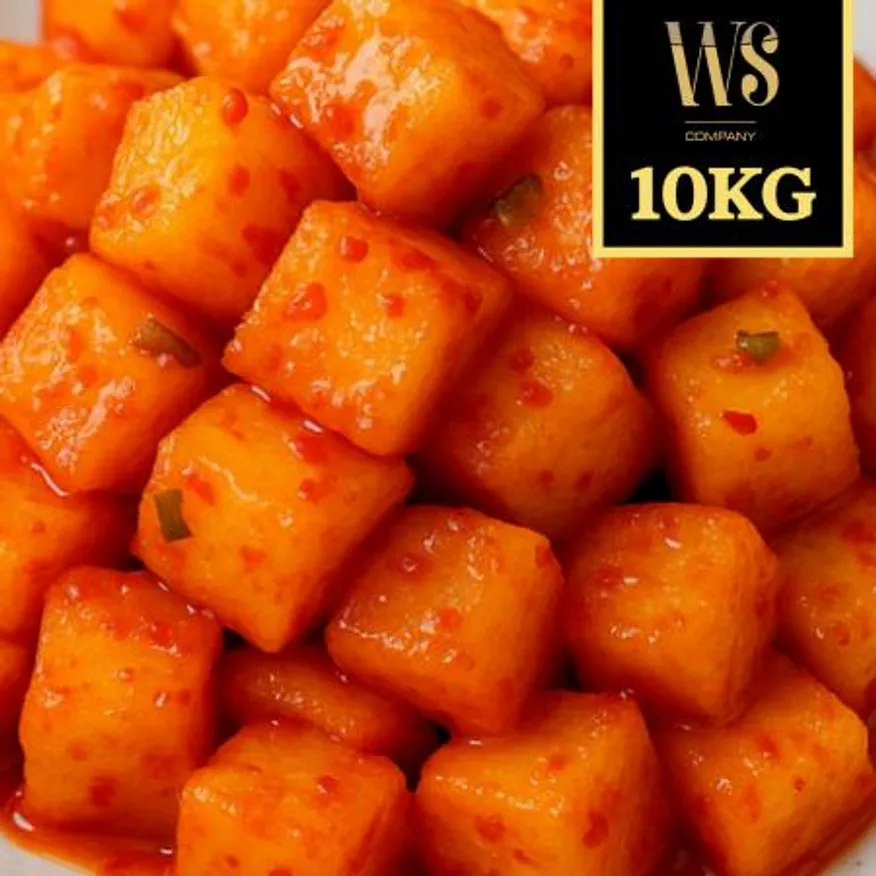 중국산 강동 미니깍두기 10kg 박스포장 이미지