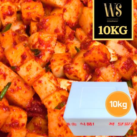 국내제조 달큰한맛 미니깍두기 10kg (기본아이스박스포장)
