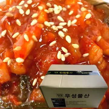 우성물산 중국산 오징어젓 무말랭이 10kg 박스포장