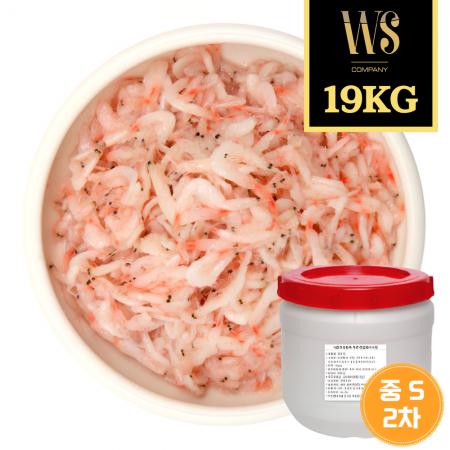 [새우젓 19kg] (중국산) S사이즈 국내2차선별(이물질 완벽제거), 1개