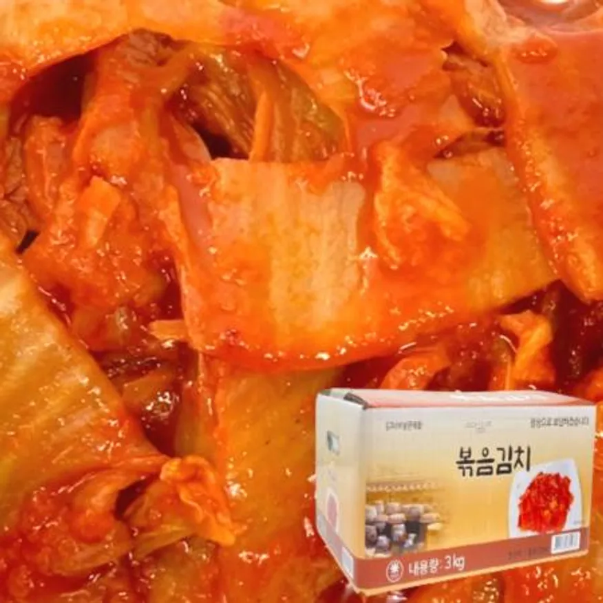 중국산 볶음김치 3kg 박스포장 이미지