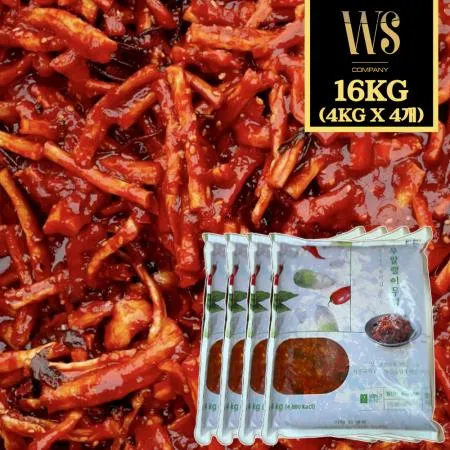 [반찬단지] 최상급 무말랭이무침 4kg X 4개 [ 무말랭이 무침반찬 반찬 식당반찬 대용량 ]
