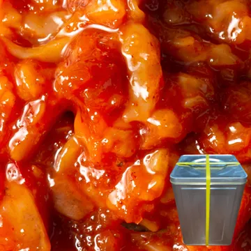 더 탱탱한 프리미엄 다진 오징어젓갈 신제품 1cm 20kg 캔포장