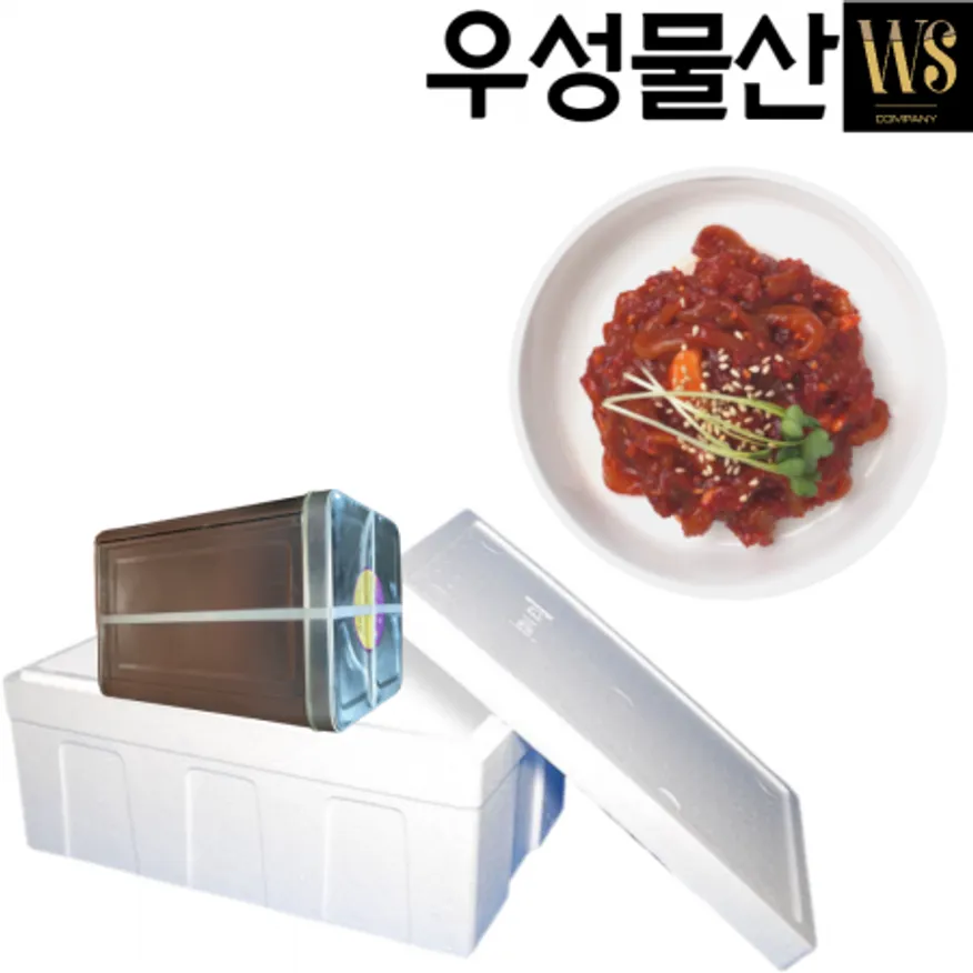 우성물산 업소용 가성비상품 채쓴 오징어젓 20kg(아이스박스) 이미지
