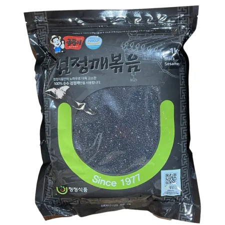 볶음검정깨 흑임자 1kg, 1봉  이미지