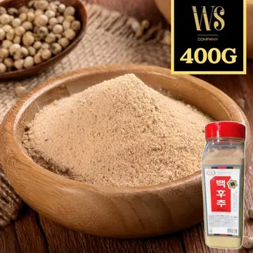 순 백후추가루 400g, 1개 플라스틱통포장 백후추 100%