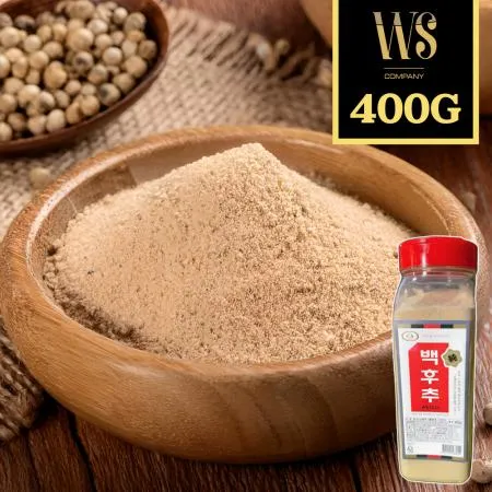 순 백후추가루 400g, 1개 플라스틱통포장 백후추 100%