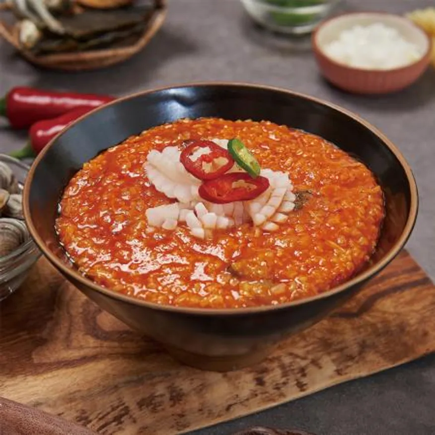 업소용 냉동죽 불짬뽕죽 500g x10팩 죽프랜차이즈납품용 이미지