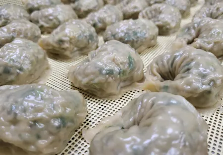 비교불가 얇은피 수제만두 1kg 고기만두 (샘플용)