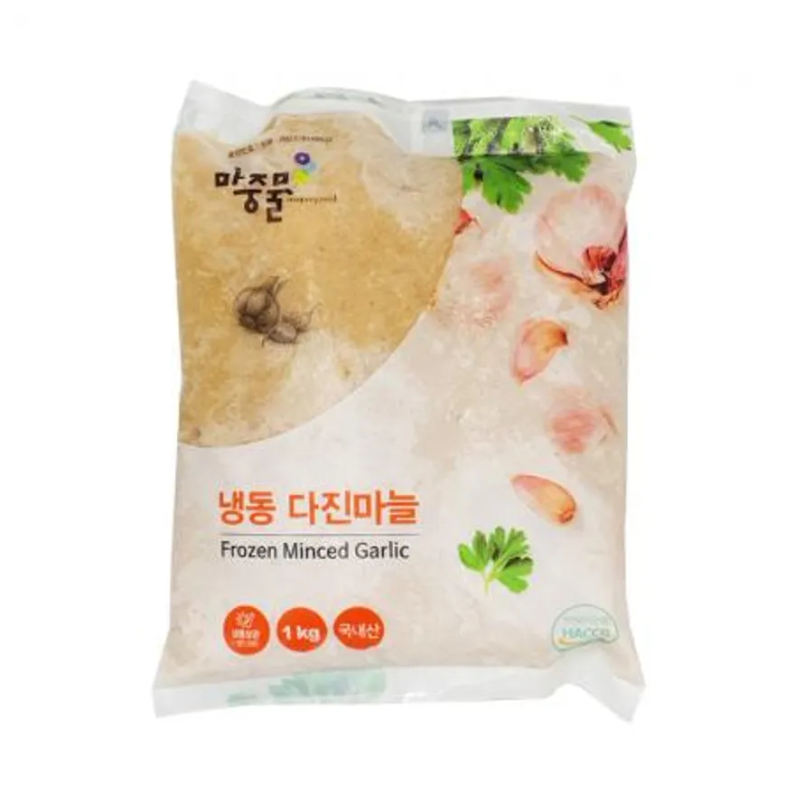 웰루츠 국내산 냉동 다진마늘 1kg 이미지