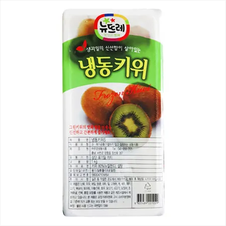 뉴뜨레 냉동 키위 가당 슬라이스 1kg(뉴질랜드산)