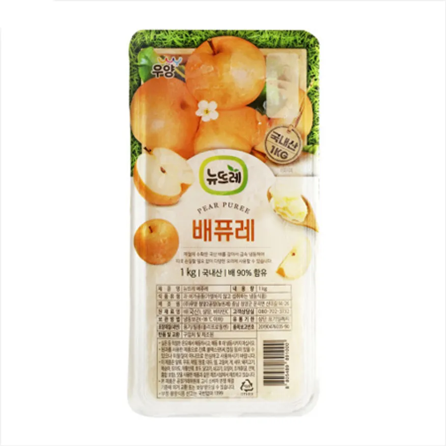 뉴뜨레 냉동 배 퓨레 1kg(국내산) 이미지