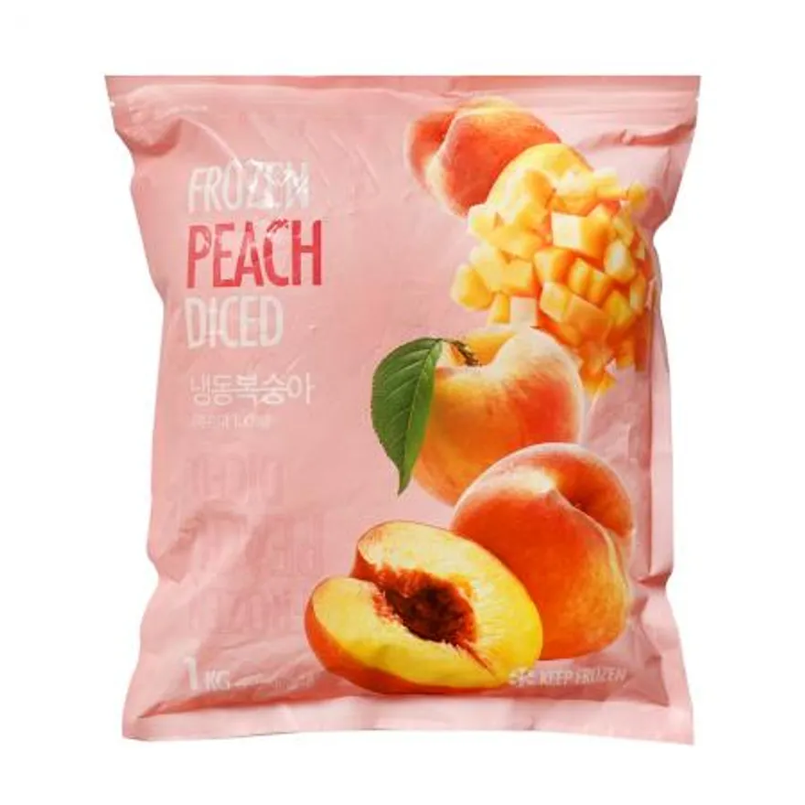 웰루츠 냉동 황도 복숭아 다이스 1kg 이미지