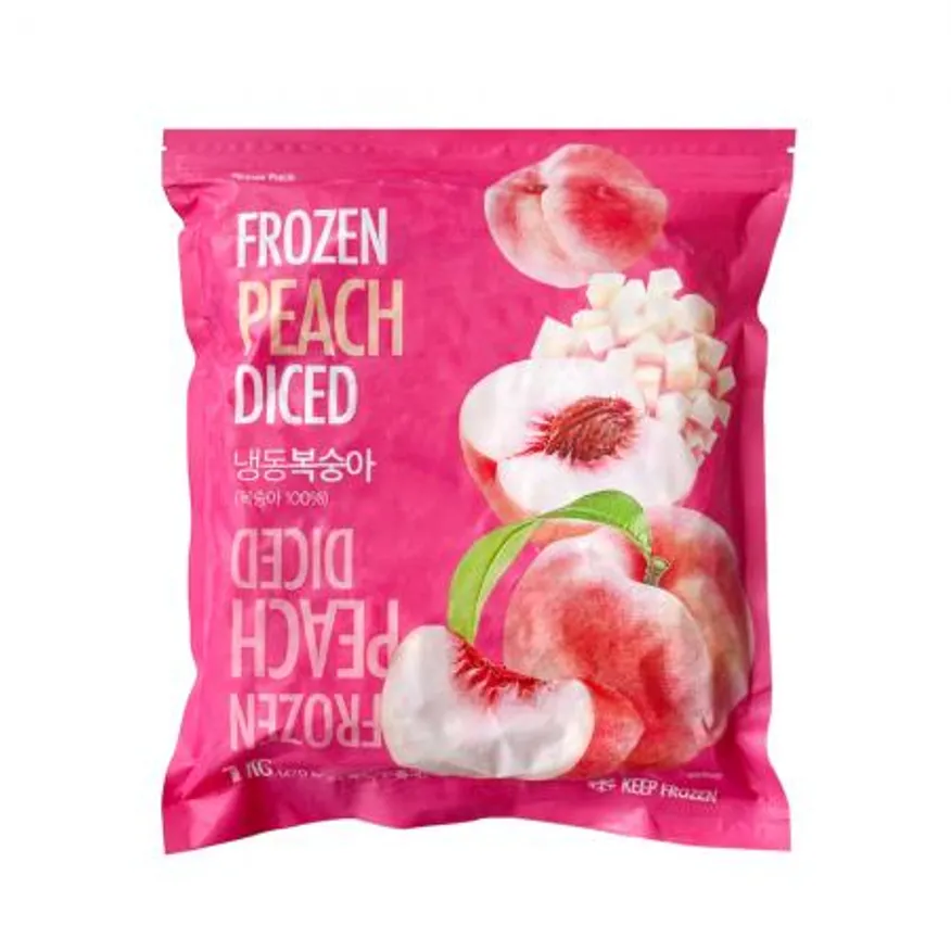 웰루츠 냉동 백도 복숭아 다이스 1kg(중국산) 이미지