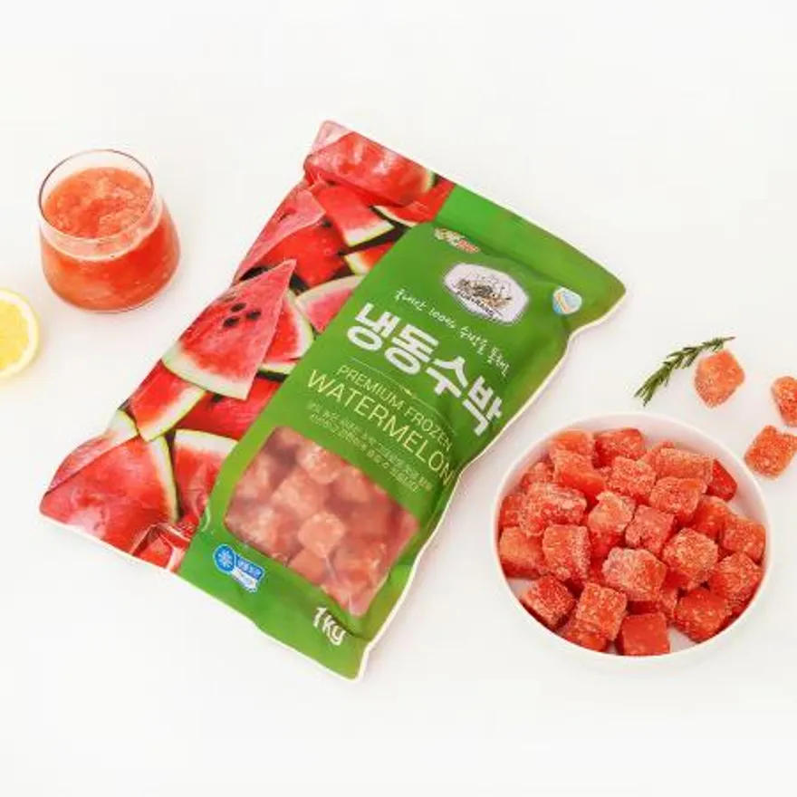 루비랑 냉동 수박 다이스 1kg(국내산) 이미지