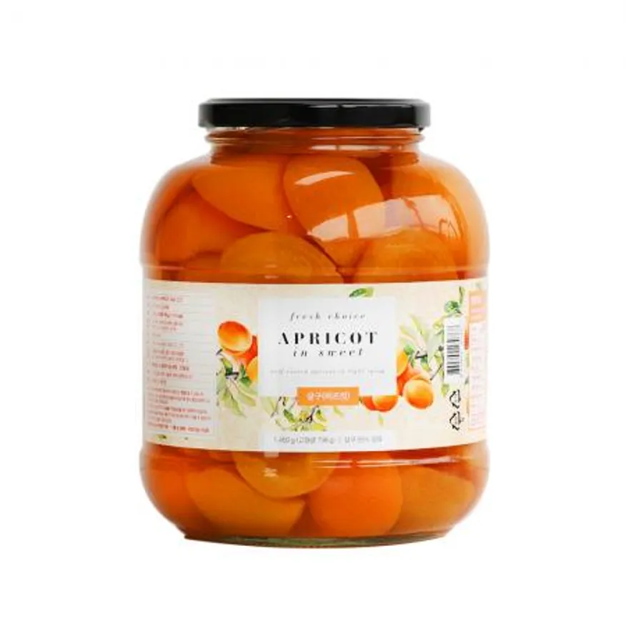 웰루츠 살구 하프컷 병조림 1450g 이미지