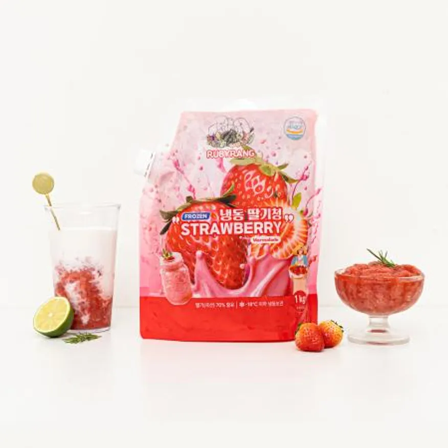 웰루츠 국내산 냉동 딸기청 1kg 이미지