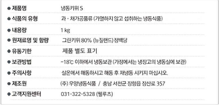 상품정보제공고시