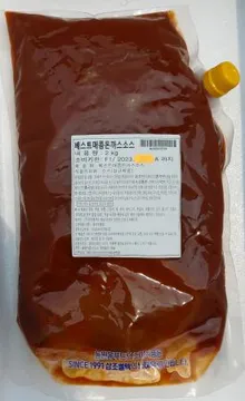 베스트 매콤돈까스소스 2kg 냉장 업소용 급식용 단체 베스트푸드
