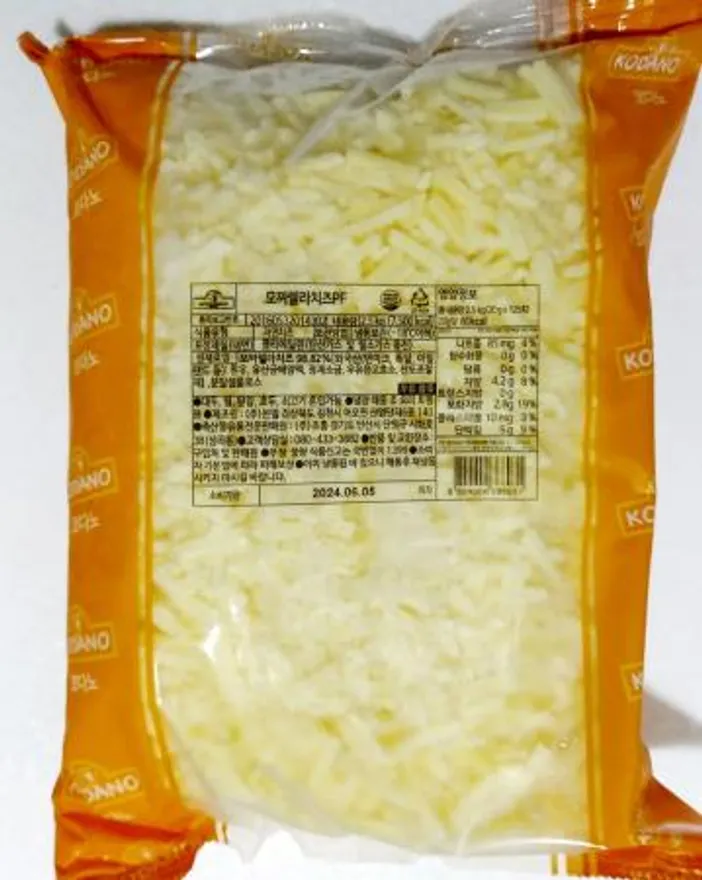 조흥 코다노 모짜렐라치즈 98.82% PF 피자치즈 2.5KG 냉동 자연치즈 베스트푸드/아이스박스+팩(무료) 이미지