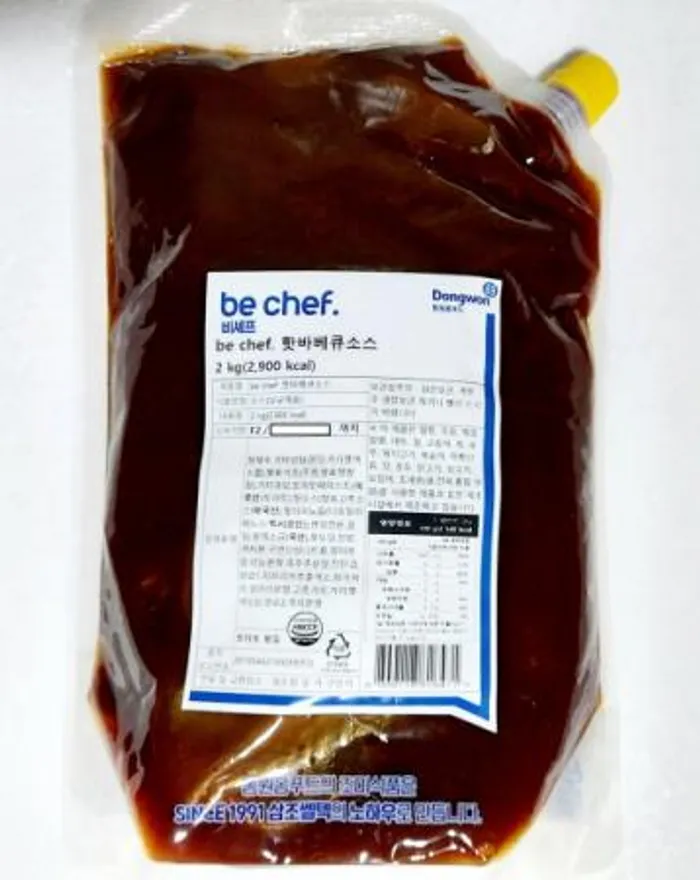 동원홈푸드 비셰프 핫바베큐소스 2KG 업소용 대용량 매운맛 실온 베스트푸드 이미지