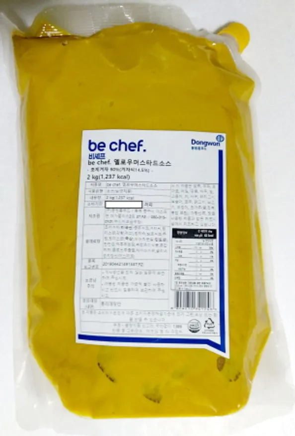 동원홈푸드 비셰프 옐로우머스타드소스 2KG 업소용 대용량 실온 베스트푸드 이미지