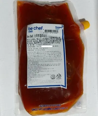 동원홈푸드 비셰프 스위트칠리소스 2kg 베스트 푸드 삼조씰틱 업소용 대용량