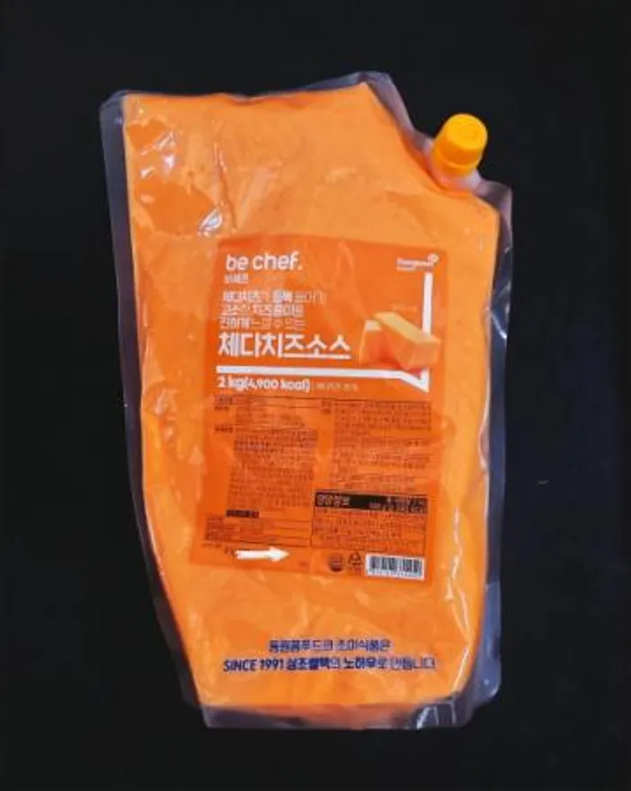동원홈푸드 비셰프 체다치즈소스 2KG 체다치즈35% 고함량 냉장 베스트푸드 이미지