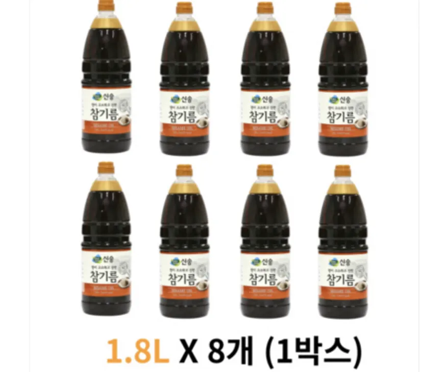신송 참기름 1.8L X 8개 (1박스) 이미지