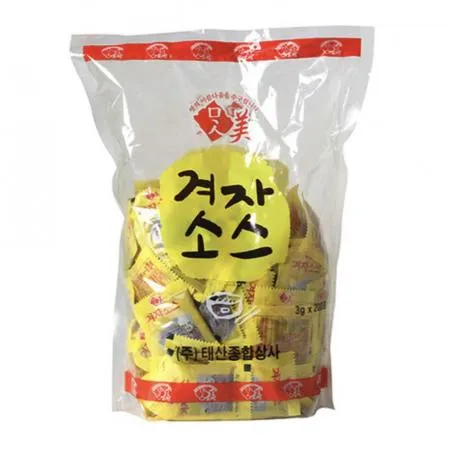 태산 맛미 겨자소스 3g*200개입 일회용 겨자소스